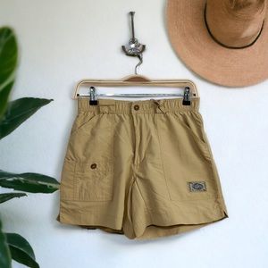 New Coastal Waters Khaki Shorts| Elastic Waist Summer Shorts Size 30